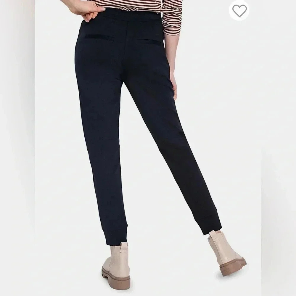 Olsen/ Lisa/  Dressy joggers/ Ankle/ Cropped/ Black/ Size US XS - Picture 2 of 13
